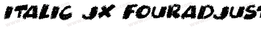 italic JX fouradjust字体转换